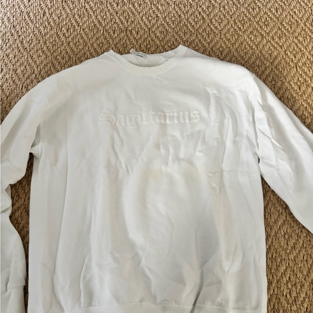 White Sagittarius Sweatshirt